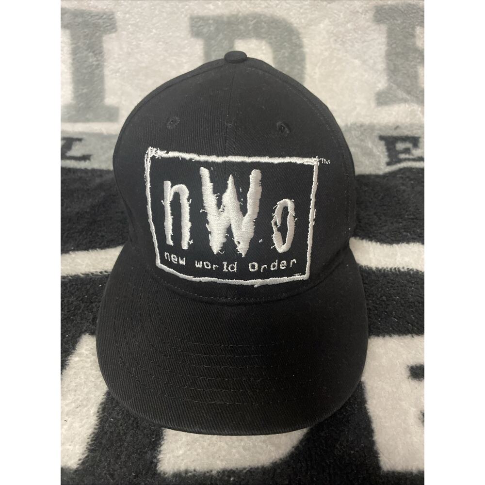 Vintage New World Order NWO Cap Hat Wwe Rare Hogan, Nash, Hall, Micheals One Sze